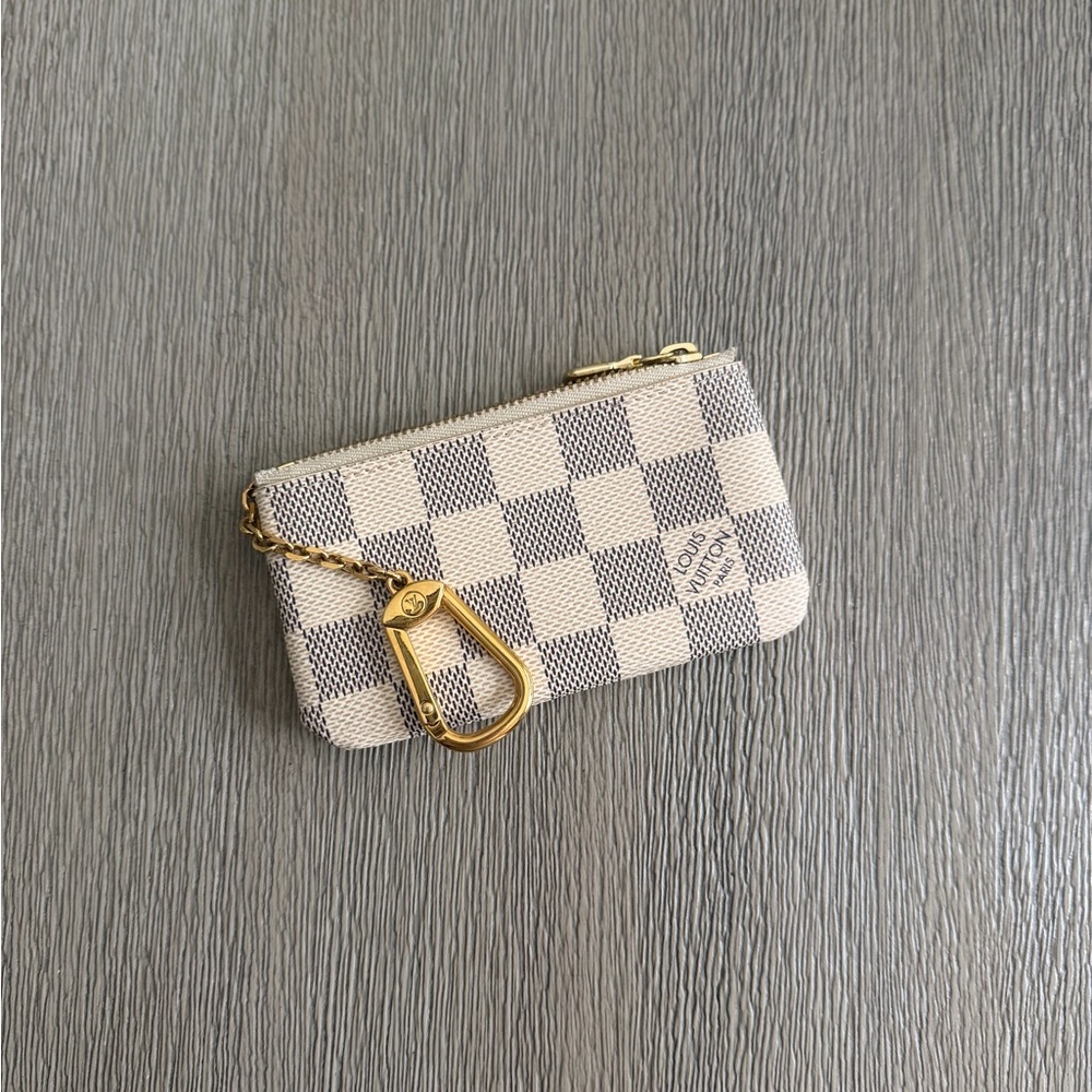 LV Key Pouch Azur